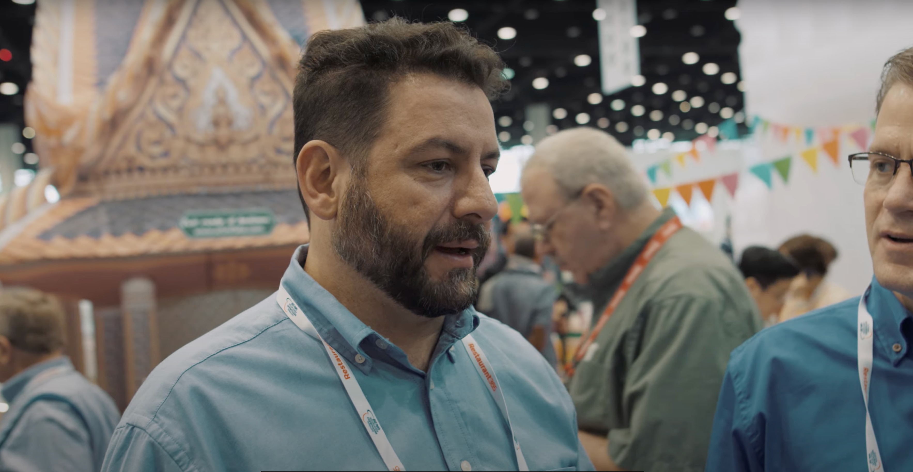 Man Speaking about Stouffer's White Macaroni and Cheese