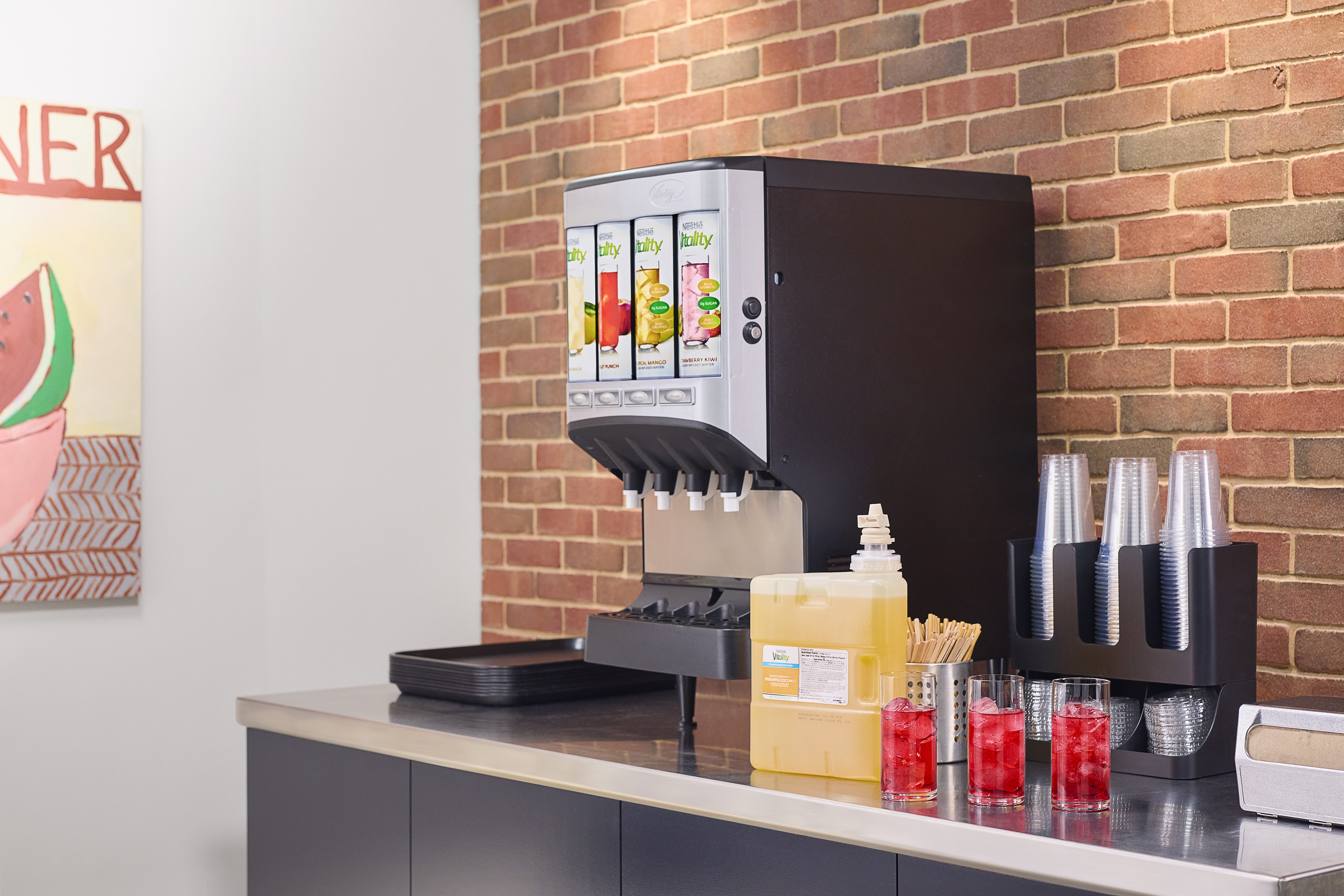 Vitality Express dispenser with on counter with express pack