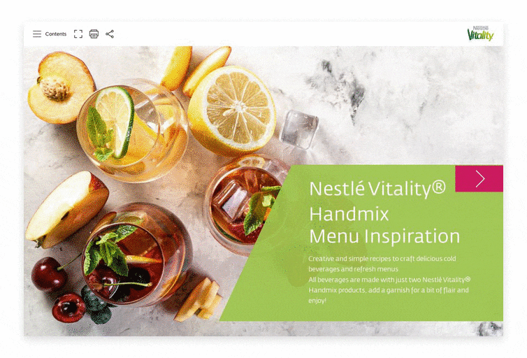 Vitality Handmix Menu Inspiration Turtl home page