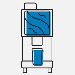 seattle's best coffee branded equipment blue