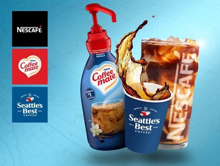 Enhance your coffee offering with NESCAFÉ,  Seattle’s Best Coffee and Coffee mate  creamer