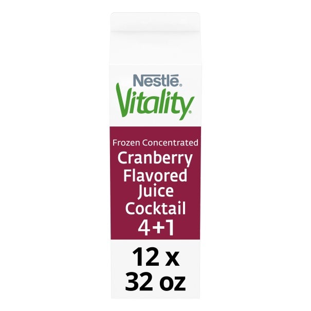 Nestle Vitality Cranberry Flavored Juice Cocktail 10 Frozen Concentrate 4 1 32 Fl Oz Pack of 12