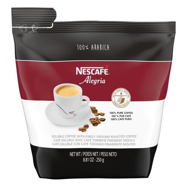 Nescafé Alegria Mild 100% Arabica Instant Nescafe Coffee 4x250 g pouch